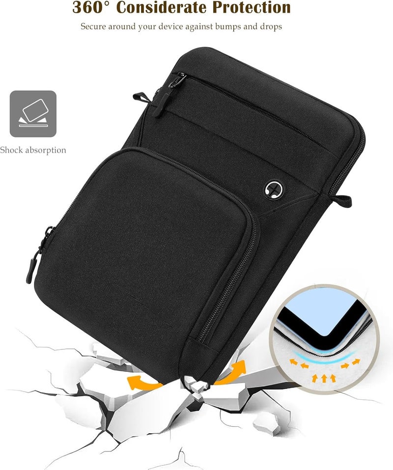 Dadanism 9-11 Inch Tablet Sleeve Bag with Shoulder Strap for iPad 10th Gen 10.9" Air 5/4, iPad (A16) 11", i-Pad 9/8/7th Gen 10.2", i-Pad Air/Pro 11", Galaxy Tab A9+ Plus 11", reMarkable 2 10.3",Black - Image 5